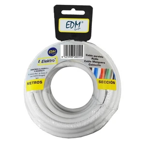 Cavo Coassiale Antenna TV EDM 28034 Bianco 20 m 2 x 1,5 mm - Photo 1/2