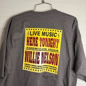 Camiseta de concierto vintage años 90 Willie Nelson icono americano puntada única XL  - Imagen 1 de 8