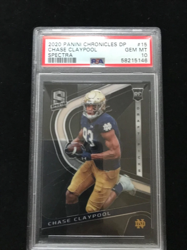 2020 Panini Chronicles Draft Picks Spectra Draft Picks Chase Claypool #15 PSA 10 - Image 1 of 1