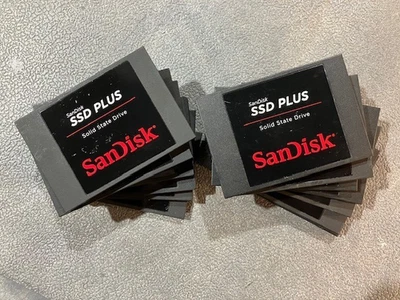 (LOT of 9) Sandisk 480GB 2.5" 7MM Slim SATA SSD SDSSDA-480G Excellent Health - Image 1 of 3