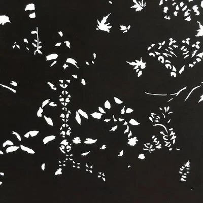 Plantilla kimono katagami japonesa antigua plantas y flores catazoma C779 Foto 1 de 4