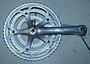 Campagnolo Centaur Road Bike Crank Set BCD130 52/42/30t 175mm ISO Silver Campy:) - Picture 1 of 13