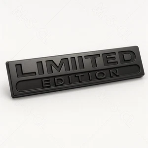 Limited Edition Emblem Schwarz Matt – 3D Metall Aufkleber KFZ 10×1,8 cm - Bild 1 von 9