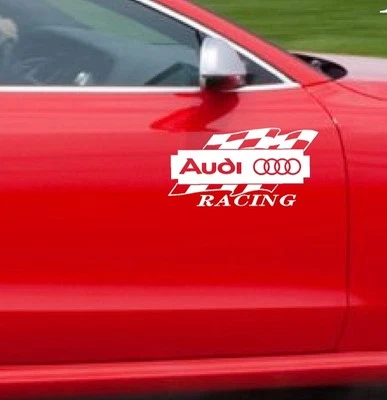 AUDI RACE A3 A4 A5 A6 A8 Q3 Q5 Q7 TT RS4 S4 наклейка эмблема логотип пара W - Изображение 1 из 3