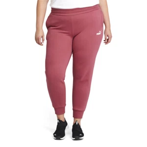 PUMA Ess Sweatpants Plus Womens Red Casual Athletic Bottoms 846867-25 - Picture 1 of 4
