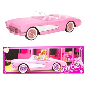 Coche coleccionable Barbie la película - Corvette rosa convertible - nuevo/embalaje original - Imagen 1 de 8