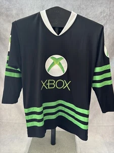 XBOX Gaming Long Sleeve #1 Jersey Logo Green Black Game Microsoft SMALL F.S.P. - Picture 1 of 9