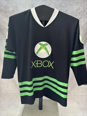 XBOX Gaming Long Sleeve #1 Jersey Logo Green Black Game Microsoft SMALL F.S.P. - Image 1 of 4