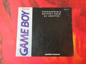 Nintendo Game Boy Rechargeable Battery Pack Manual DMG-RB-USA-1 - Foto 1 di 6