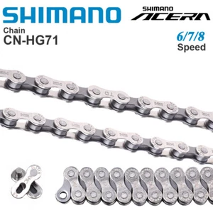 SHIMANO ACERA HG71 6/7/8 Speed Chains MTB Road Bike Chain 112 Links HG40 HG53 - Picture 1 of 6