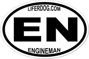 4x6 USN NAVY EN ENGINEMAN STICKER - Picture 1 of 1
