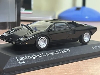 Lamborghini Countach LP 400 Black Series Icona RARA 1:43 Minichamps - Immagine 1 di 4