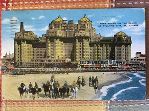 Poni riding on the Beach, Atlantic City, Nueva Jersey - Imagen 1 de 2