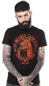 Kustom Kreeps "Junkyard Dog" Black T-Shirt Rockabilly by Sourpuss  - Picture 1 of 6