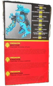 Transformers Beast Wars 1996 SPITTOR File Card Tech Specs Canada French frog - Picture 1 of 1