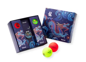 Volvik VIVID 2024 Blue Dragon Edition Color Golf Balls 6Pack+Ball Marker Set - Picture 1 of 3