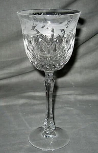 Varga Art Crystal Tropical Bloom Water Goblet - Picture 1 of 1