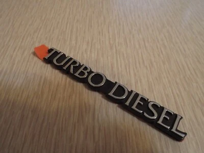 Nuevo de Lote Antiguo Turbo Diesel Emblema 1984 1985 Lincoln Continental Mark VII Motor BMW Ford Foto 1 de 4