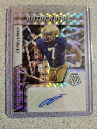 2023 Panini Mosaic Draft Picks Prizm RC Auto Isaiah Foskey  Notre Dame #AM-IF0 - Image 1 of 2