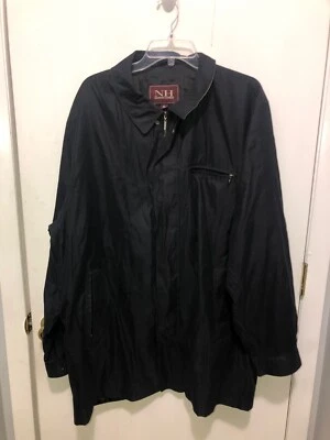 Abrigo de Colección NH Newport Harbor Mezcla de Poli Nylon Para Hombre XL Cremallera Completa y Broches a Presión Foto 1 de 3