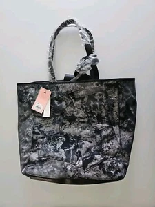 Juicy Couture Black Silver Tote Denim Bag Purse NEW - Bild 1 von 7