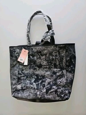 Bolso de Mano Denim Juicy Couture Negro Plateado NUEVO Foto 1 de 4