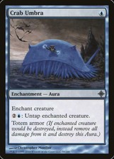 MTG - Crab Umbra - Rise of the Eldrazi - X1 - (LP) - FREE SHIPPING