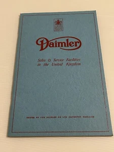 DAIMLER SALES & SERVICE FACILITIES IN THE UK 1967 HANDBOOK AMAZING CONDITION - Picture 1 of 5