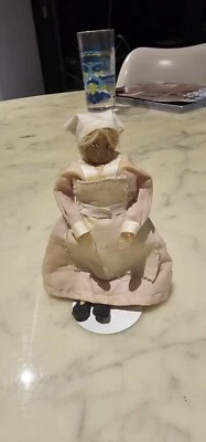 Rare Petite Poupée Mignonnette En Cire 12 Cm  - Photo 1/4