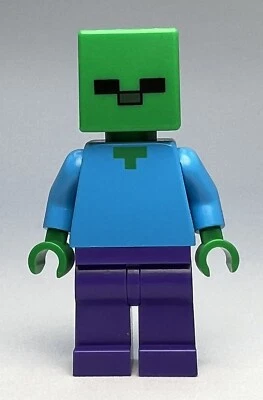 Lego min010 ZOMBIE Minecraft Minifigure FAST SHIPPING! - Image 1 of 4