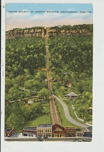 AK STEIGUNGSBAHN AUF AUSSICHTSPUNKT BERG CHATTENOOGA TENNESSEE - 1945 - Bild 1 von 2