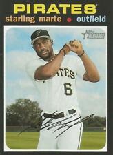 2020 Topps Heritage #462 Starling Marte - Pittsburgh Pirates Short Print SP