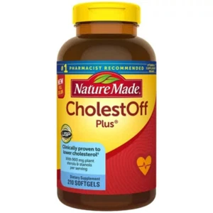 Nature Made CholestOff Plus Softgels per la salute del cuore 210 ct."BOTTIGLIA GRANDE" - Foto 1 di 1