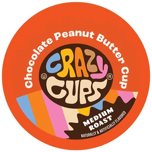 Crazy Cups Flavored Coffee for Keurig K 2.0 Chocolate Peanut Butter Cup 22 Ct - Picture 1 of 6