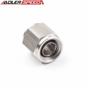 ADLERSPEED AN-4 (AN4 7/16" UNF) 1/4" Hardline Tube Stainless Steel Nut & Sleeve - Imagen 1 de 8