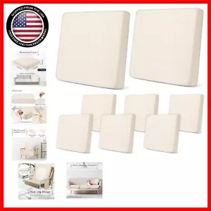 8-Piece Waterproof Outdoor Cushion Covers for Stylish Patio Furniture Protection - Picture 1 of 8