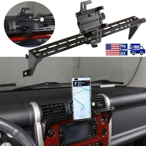 Aluminum Alloy Center Console Phone Holder For Toyot-a FJ Cruiser 2007-2021 - Picture 1 of 11