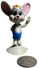 Vintage Mighty Mouse Scrappy Suction Cup Superhero Figure Wendy's Kids Meal 1989
