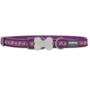 NWT Red Dingo Dog Collar, Large, Adjustable Neck Size, Daisy Chain Purple - Picture 1 of 4