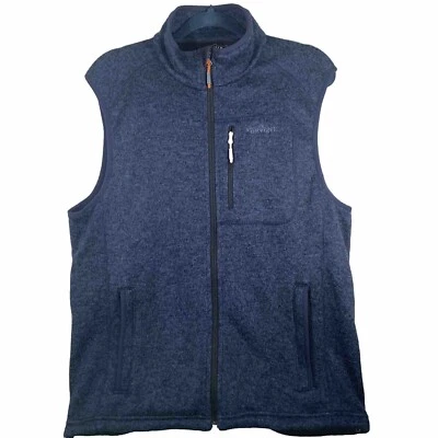 Orvis Vest Trout Bum Men’s M Full Zip 5 Pocket Blue Orange Adjustable Waist - Image 1 of 4