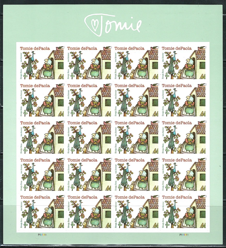 Mint US Tomie dePaola Pane of 20 Forever Stamps Scott# 5797 (MNH) - Image 1 of 1