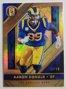 2020 Gold Standard Football Aaron Donald Los Angeles Rams /99