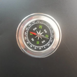 Compass Mini Minimalist Metal Pocket Compass Outdoors 1 pcs - Picture 1 of 4