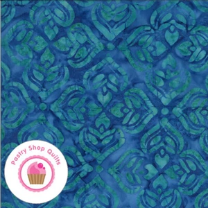 CONFECTION BATIKS 27310 135 Blue Green Tonal Moda Kate Spain Quilt Fabric - Picture 1 of 6