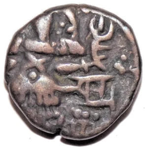 979-1003 - HUNNIC DYNASTIES OF KASHMIR PARTHVARMA 1 STATER COIN- 5.56 GRAM # G - Picture 1 of 5