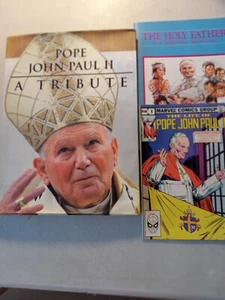 LOTE de libros cristianos santos católicos del Papa Juan Pablo II biografía vintage de California - Imagen 1 de 21
