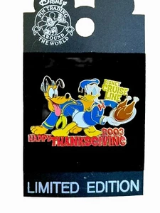 Disney DCL Thanksgiving Pluto & Donald Duck LE of 750 - Picture 1 of 3