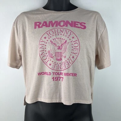 Camiseta Ramones Oficial Gráfica Mujer M Tostada/Rosa 52/52 Foto 1 de 4