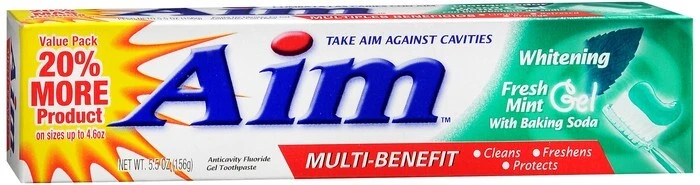 AIM WHITENING MINT GEL 5.5OZ - Image 1 of 1