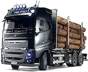 Tamiya 1/14 Electric RC Big Truck Volvo FH16 Globetrotter 750 6x4 Timber Truck - Picture 1 of 6
